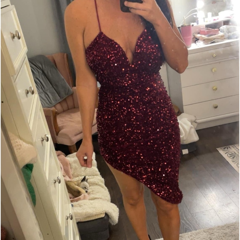 Red sequin dress BNWT small